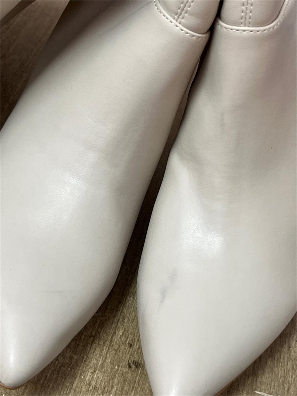 Marlow Women's Pointed Toe Boots in Cream